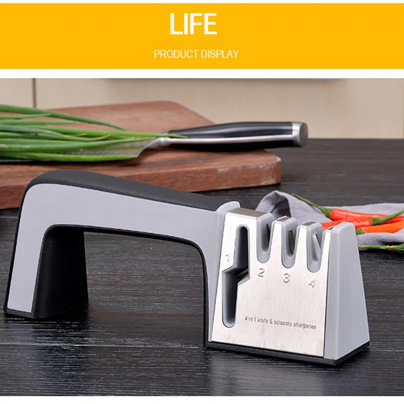 4-in-1 Kitchen Knife & Scissors Sharpener.