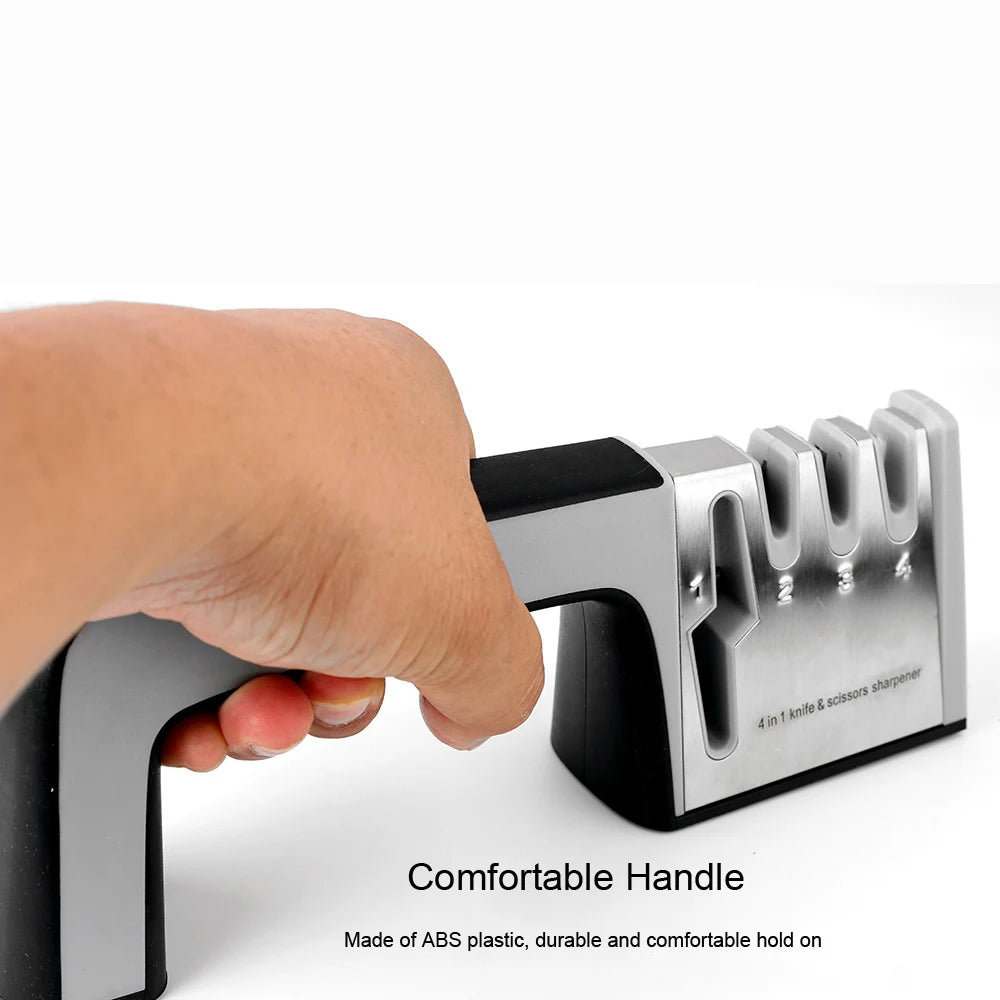 4-in-1 Kitchen Knife & Scissors Sharpener.