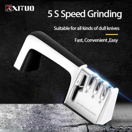 4-in-1 Kitchen Knife & Scissors Sharpener.