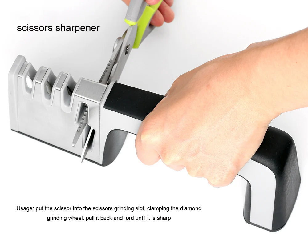 4-in-1 Kitchen Knife & Scissors Sharpener.