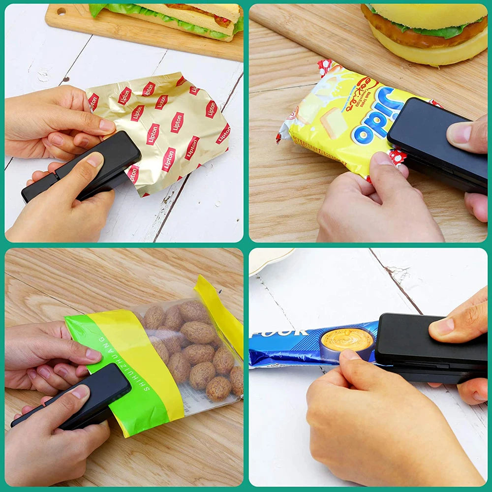 USB Mini Bag Sealer 2-in-1 Portable Heat Sealer & Cutter