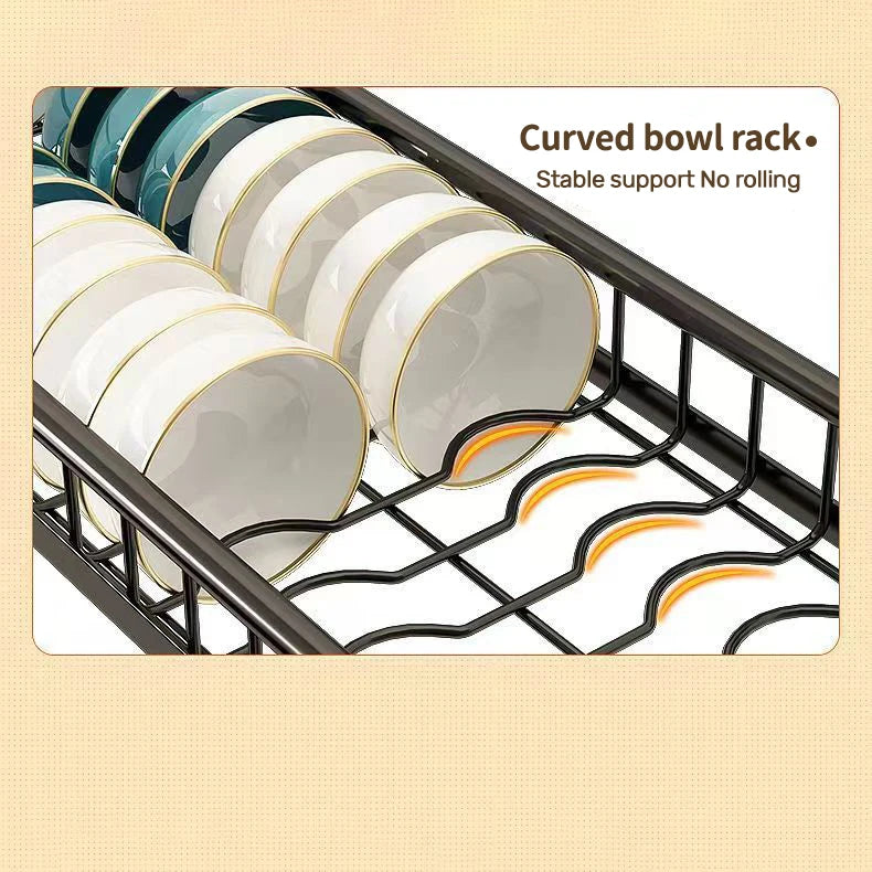 🧼 Keep Your Counter Clutter-Free – 2-Tier XL Dish Drying Rack