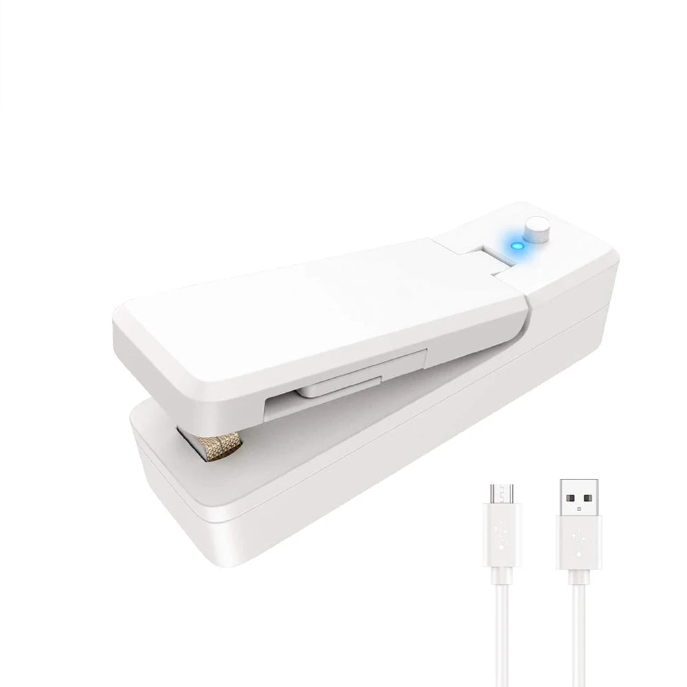 USB Mini Bag Sealer 2-in-1 Portable Heat Sealer & Cutter