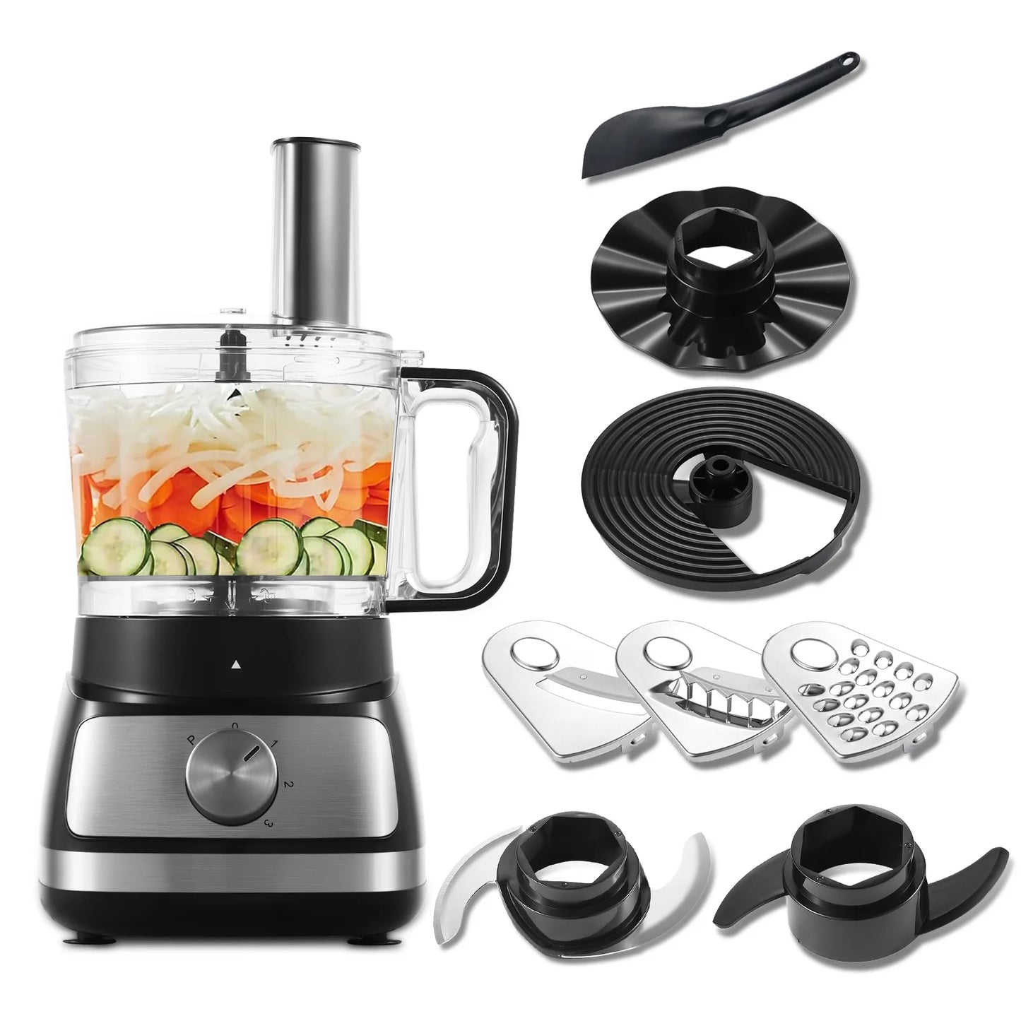 🍽️ TopStrong 6-in-1 Food Processor – Slice, Chop, Knead & More with Ease!