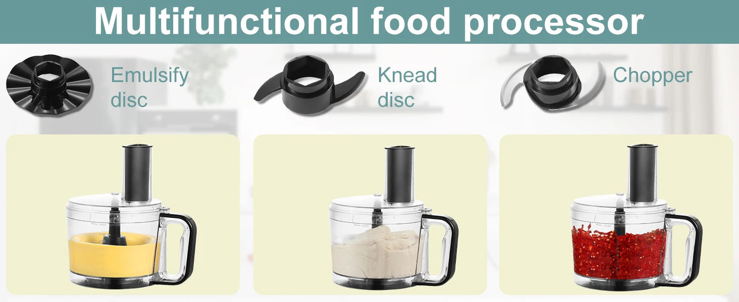 🍽️ TopStrong 6-in-1 Food Processor – Slice, Chop, Knead & More with Ease!