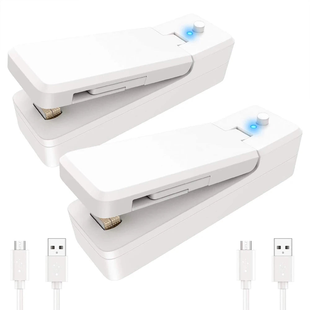 USB Mini Bag Sealer 2-in-1 Portable Heat Sealer & Cutter