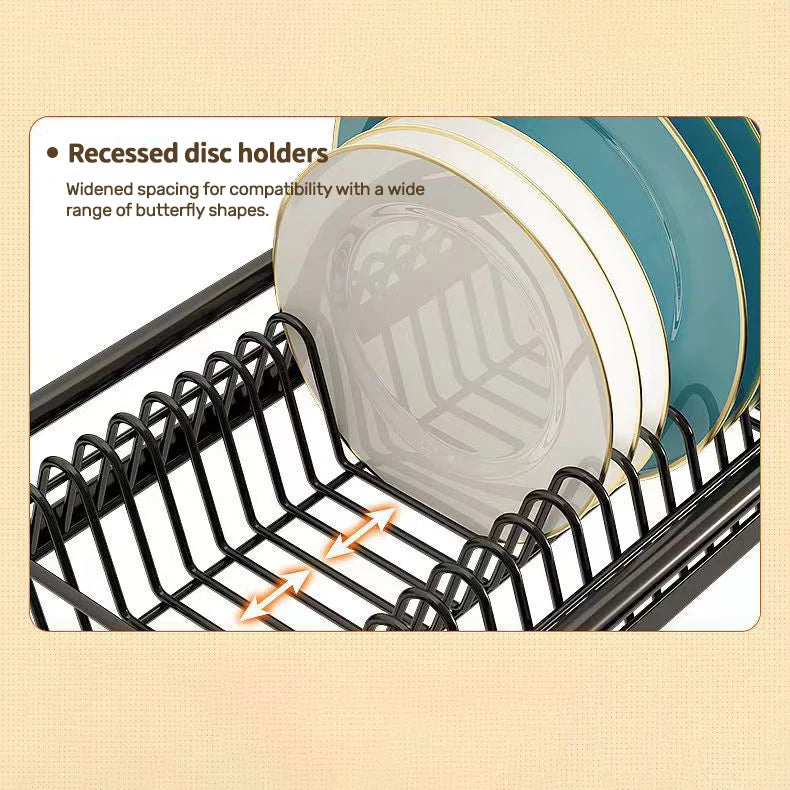 🧼 Keep Your Counter Clutter-Free – 2-Tier XL Dish Drying Rack